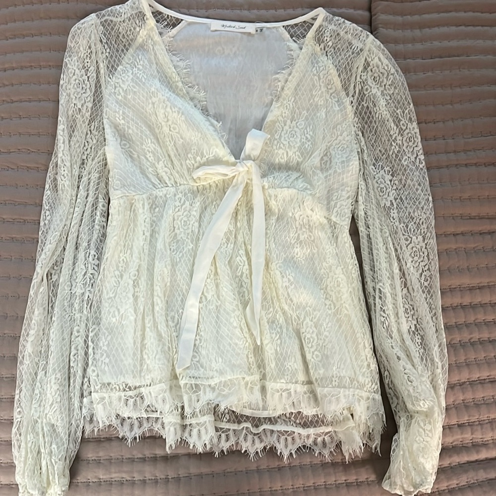 Vici Sommer Lace Babydoll Top - Small